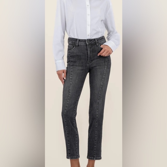 Kut from the Kloth Charcoal Denim Jeans - Picture 1 of 6